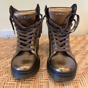 Dr Martens Metallic High-Top Shoes Size 6